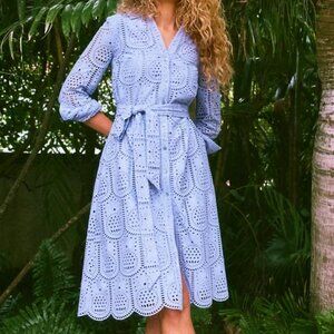 NWT Lily Pulizter Eira Midi Shirtdress
